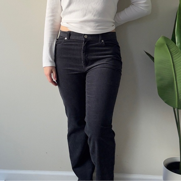 J. Crew Denim - J. Crew 100% Cotton Straight Leg Corduroy Pants Zip Button Belt Loops Solid Y2K